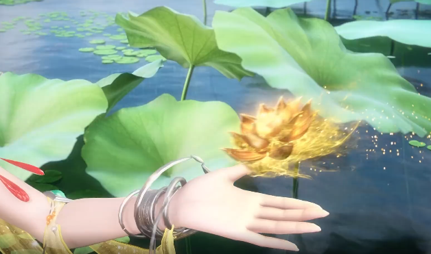 身侧金鲤戏水指尖流动的仙音与莲瓣飘落的簌簌声交织成韵 身侧金鲤戏水指尖流动的仙音与莲瓣飘落的簌簌声交织成韵